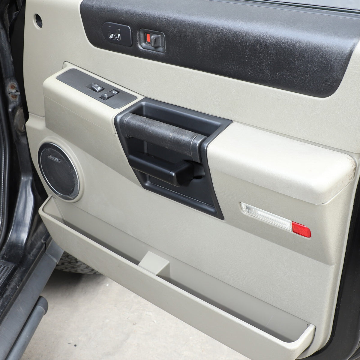 Matte Black ABS Interior Door Handle Cover Trim For Hummer H2 2003-2007 15