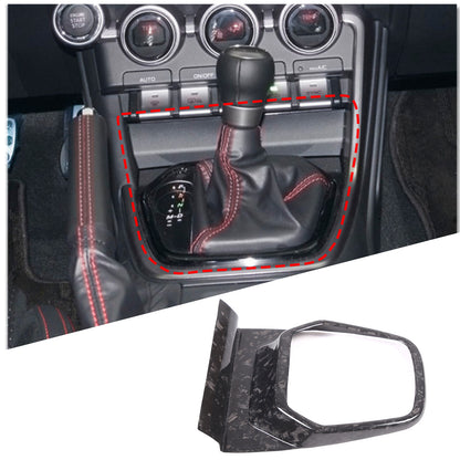 Forged Carbon Fiber Center Gear Panel Cover Trim For Toyota 86 Subaru BRZ 2022 3