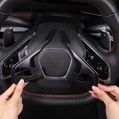 Matte Black ABS Full Interior Set Cover Trim Kit For Corvette C8 2020-25 - Styles 16-20 24