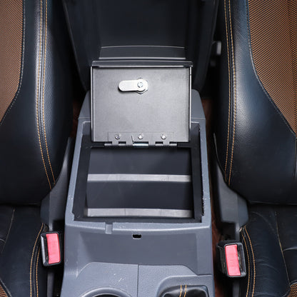 Center Console Safe Gun Storage Lock Box W/ TRAY For Ford Ranger T7 T8 15-22 US 17