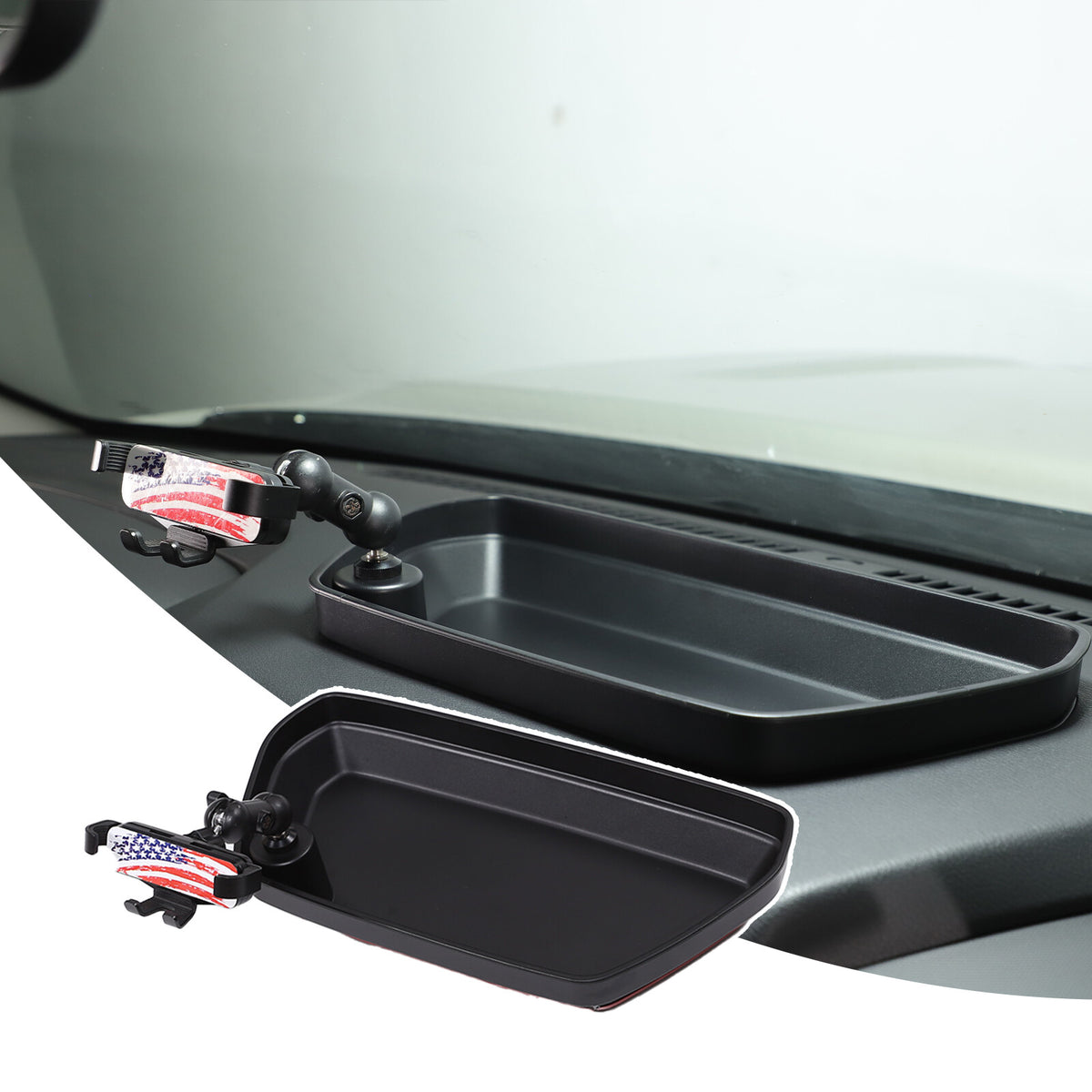 US Flag Dashboard Storage Tray Box Phone Holder Clip For Nissan Frontier D41 22+ 8