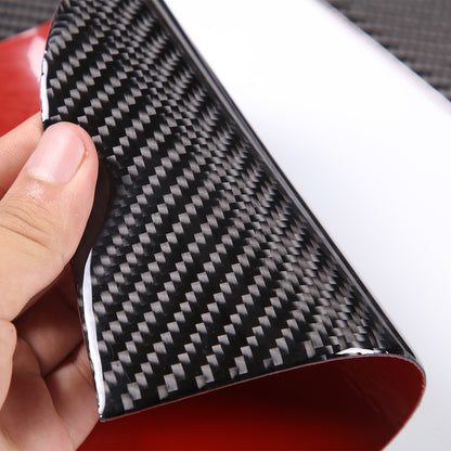 Soft Carbon Fiber Inner Door Anti-Kick Panel Cover Trim For Ford Maverick 2022+ 9