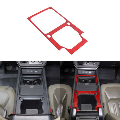 Real Carbon Fiber Console Water Cup Panel Trim For LR Defender L663 110 2020-23 12