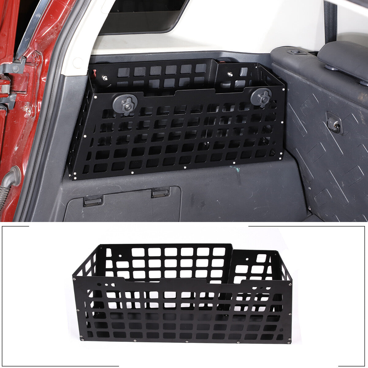 For Toyota FJ Cruiser 07-2020 Molle Panel Trunk Storage Box Chest Organizer Tray 2