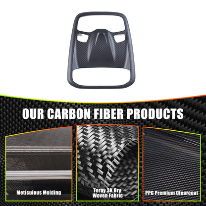 Matte Real Carbon fiber Reading light Switch Trim Cover For Lotus EMIRA 2021-25 2