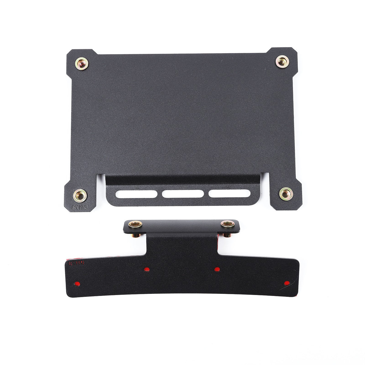 Front Bumper Tow Hook License Plate Mount Bracket For Fiat 500 2007+ US 4