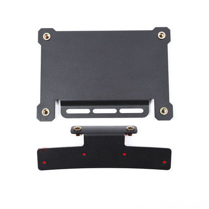 Front Bumper Tow Hook License Plate Mount Bracket For Fiat 500 2007+ US 4