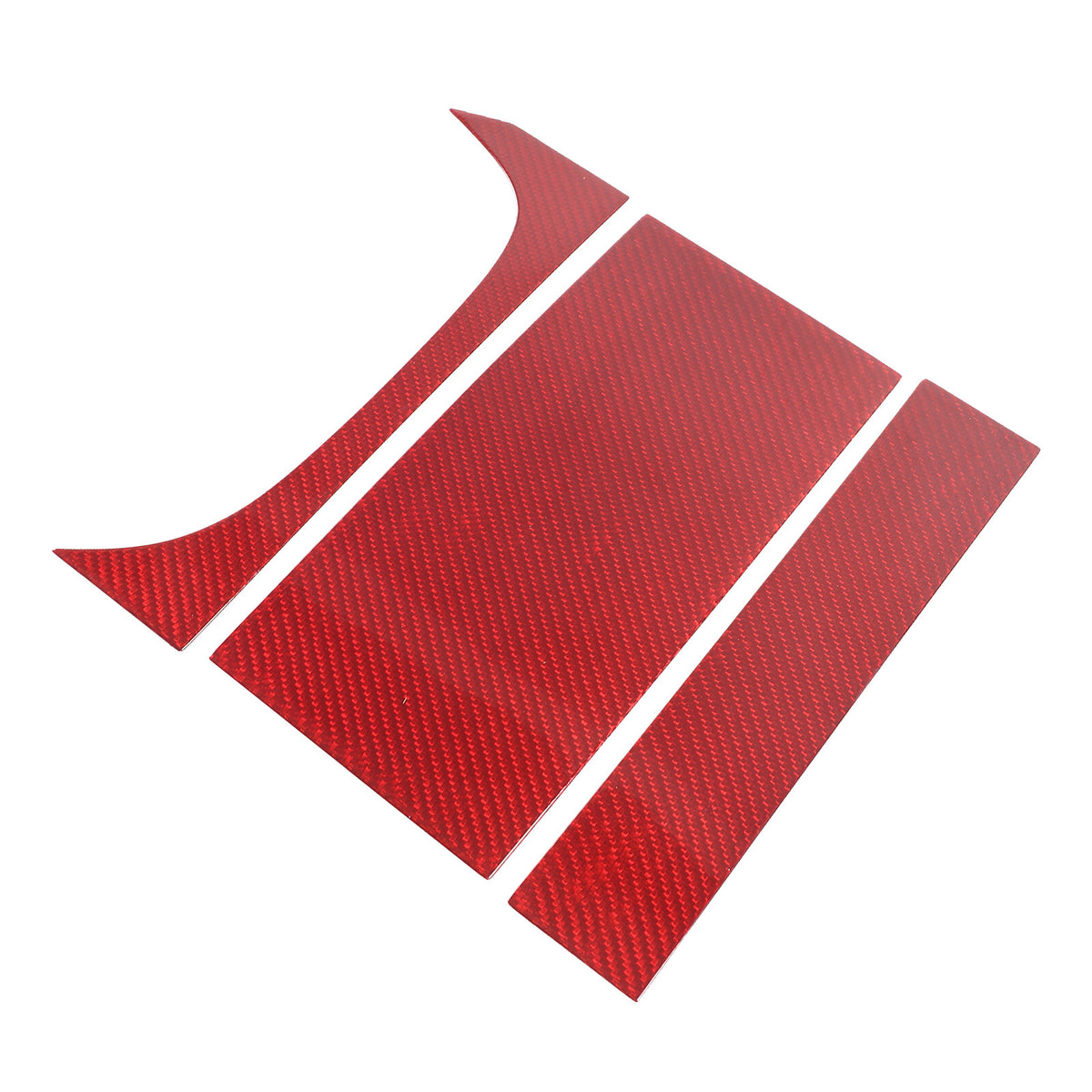 Red Carbon Fiber Interior Cup Holder Cover Trim Frame For Jaguar F-TYPE 2013-24 9