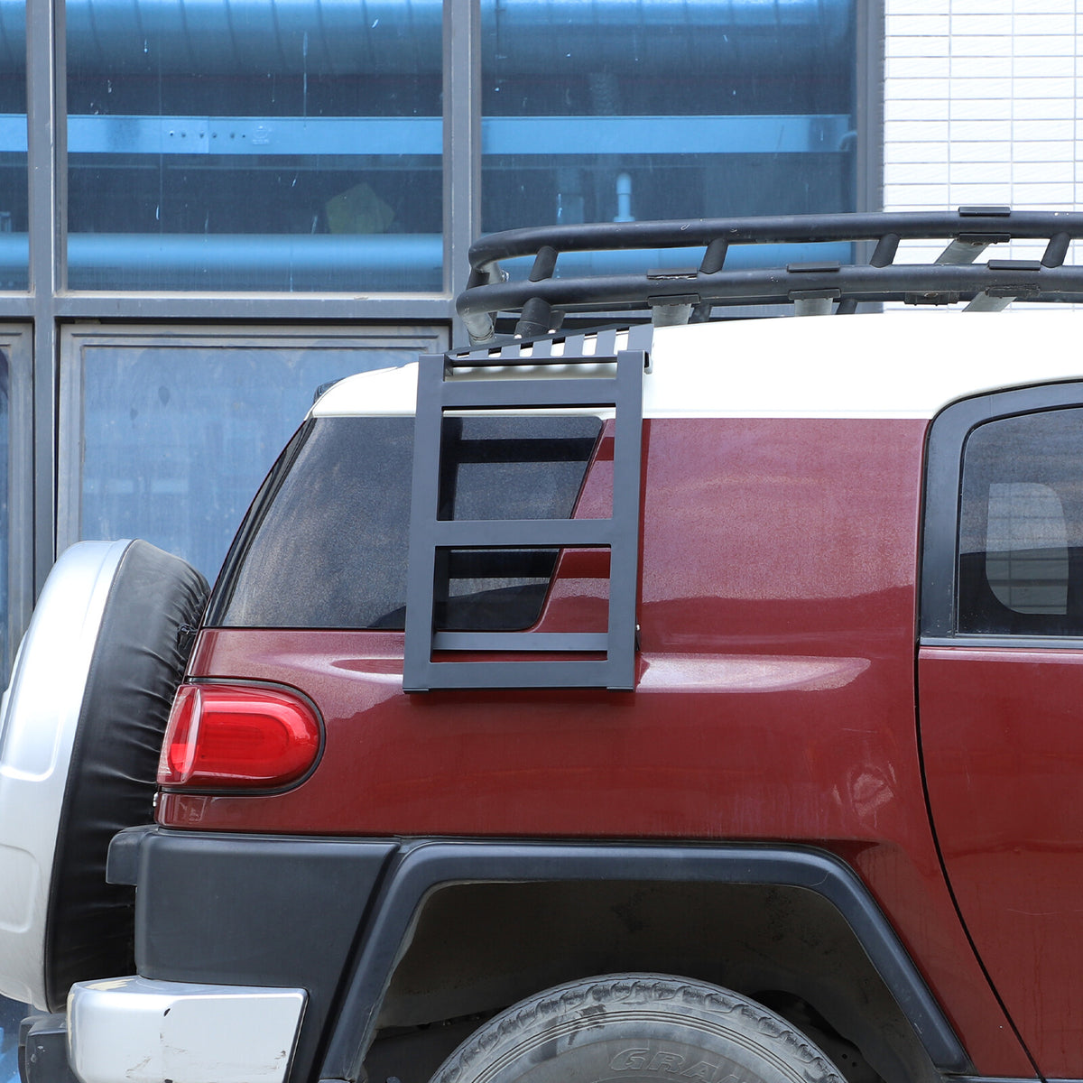 Right Side Window Step Ladder Roof Rack Access for Toyota FJ Cruiser 2007-21 US 6