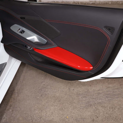 Red Full Interior Set Dash Panel Decor Cover Trim Kit For Corvette C8 2020-25 - Variants 6-10 64