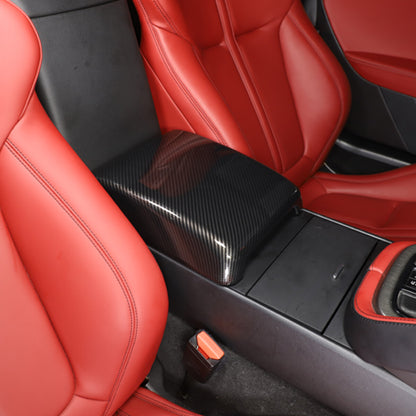ABS Carbon Fiber Style Armrest Box Console Cover For Jaguar F-TYPE 2013-2024 US 9
