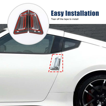 Real Carbon Fiber Exterior Door Handle Cover Bezel For Nissan 370Z Z34 2009-20 9