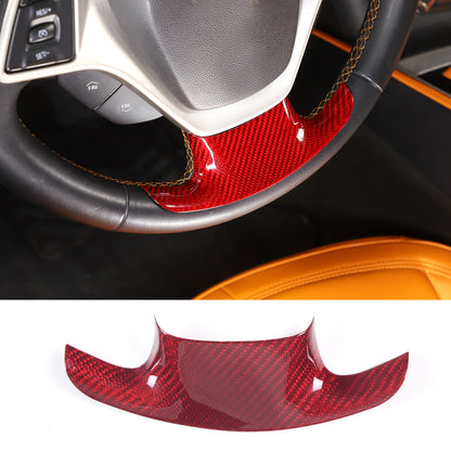 Red Real Carbon Fiber Interior Center Full Trim Set Kit For Corvette C7 2014-19 - Variants 6-10 12
