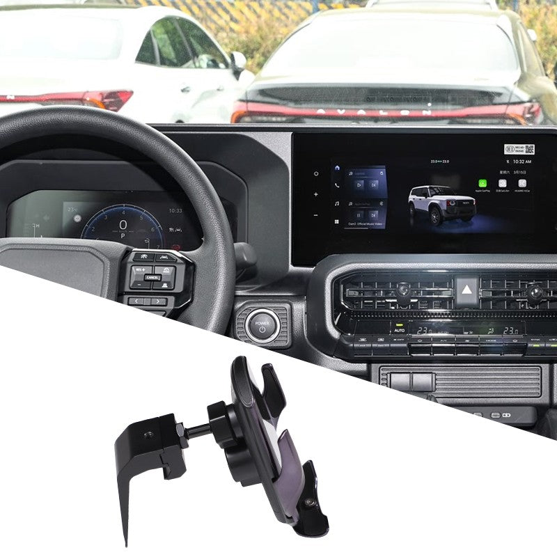 Wireless Navigation Screen Phone Mount Holder For Toyota LC250 Prado 2024+ 17