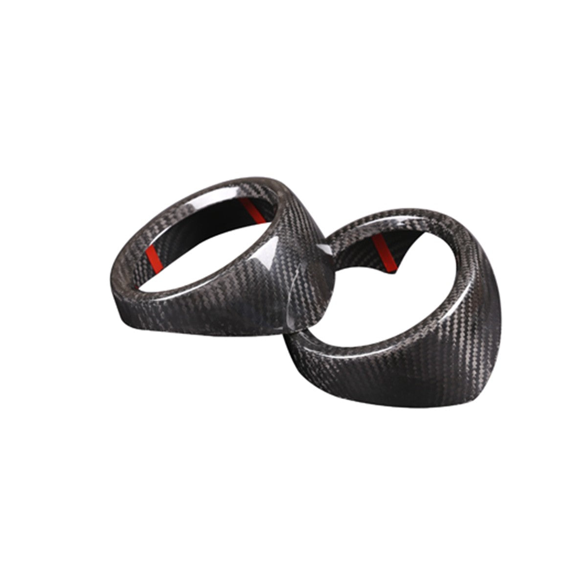 Real Dry Carbon Fiber Side Air Vent Trim Cover For Alfa Romeo Stelvio 2017-20 US 5