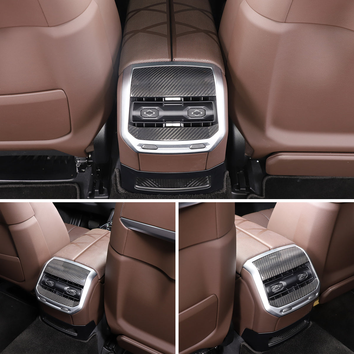 Real Carbon Fiber Rear Air Vent Outlet Cover Trim For BMW 7 Series G70 2023-2024 21