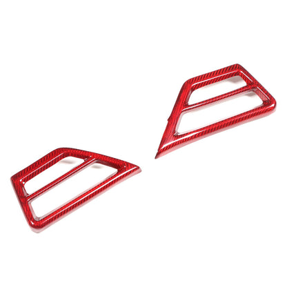 Red Real Carbon Fiber Side Air Vent Trim Cover For BMW 3 Series 2025+ 20