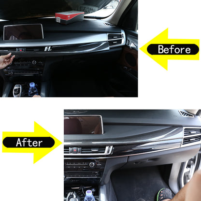 Real Carbon Fiber Full Interior Set Cover Trim Kit For BMW X5 F15 2014-18 US 5