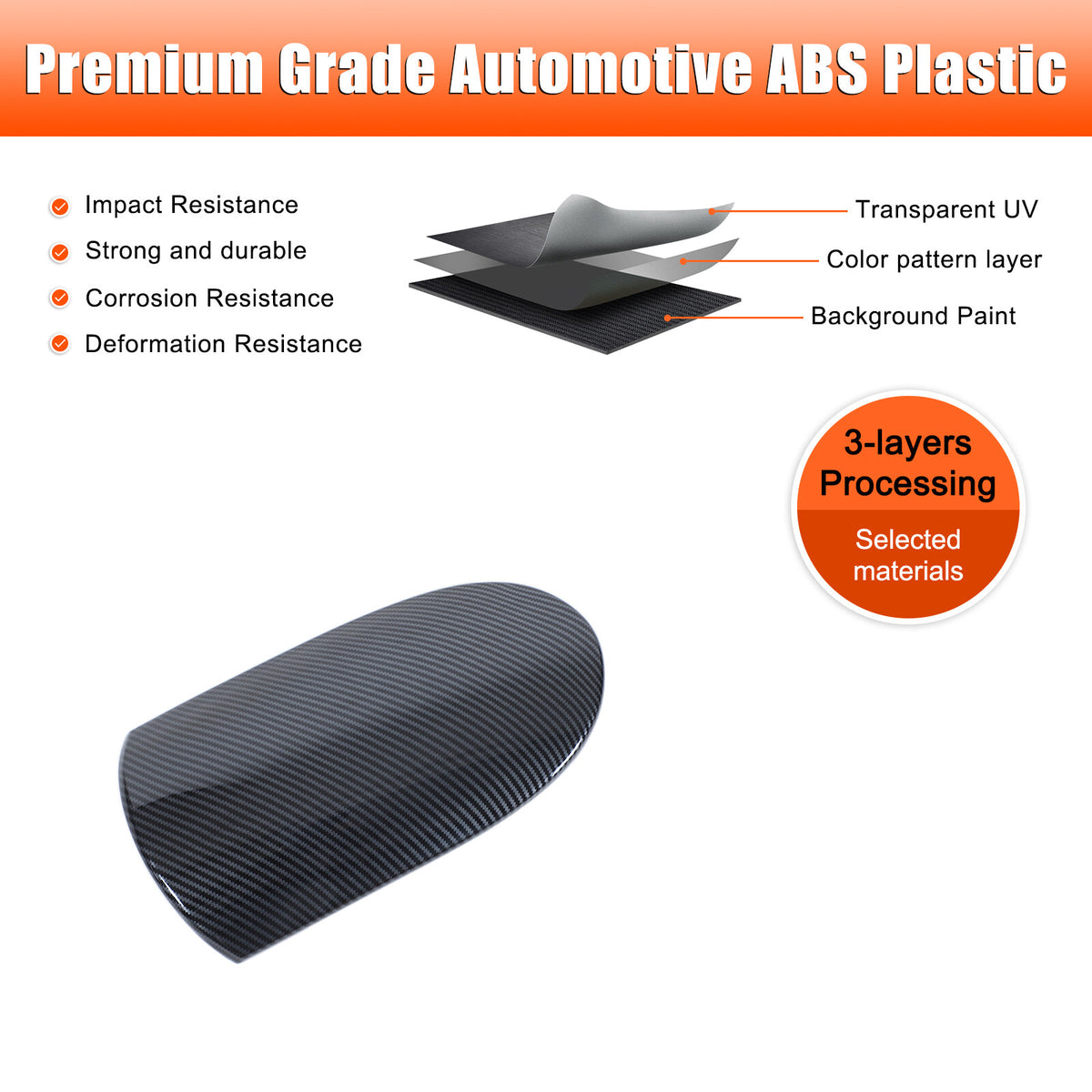 ABS Carbon Fiber Center Console Armrest Box Trim For Nissan 370Z Z34 09-20 US 12