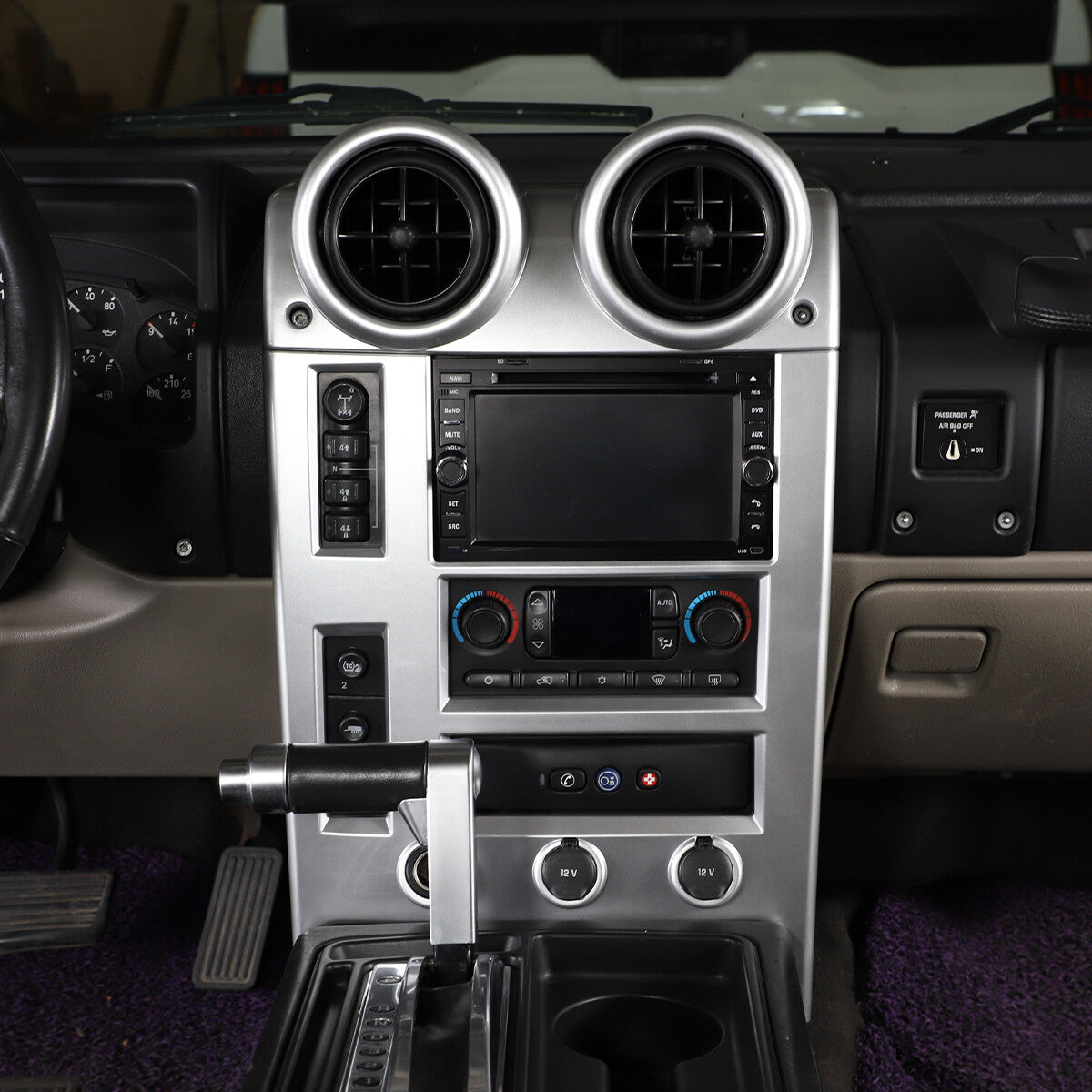 Silver Interior Air Condition Panel Cover Trim For Hummer H2 2003-2007 US 6