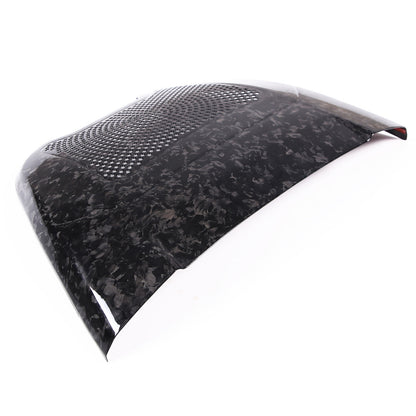 Forged Carbon Fiber Rear Charger Speaker Cover Trim For Corvette C8 Convertible 5