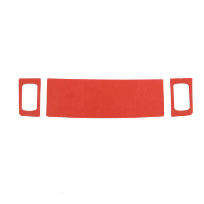 10PCS Red Carbon Fiber Full Center Console GPS Sticker Trim Set For corvette C6 11
