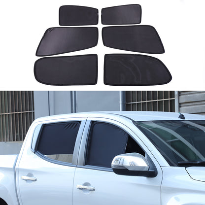Rear Window Mesh Sun Shade Cover Windshield For Mitsubishi L200 Triton 2015-23 12