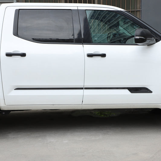 ABS Carbon fiber Door Side Body Molding Cover Trim For 2022-2026 Toyota Tundra 1