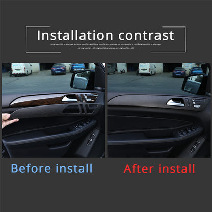 Wood Grain Door Panel Trim For Benz ML W166/GLE W166/GLS/X166/GL X164 13-19 US 11