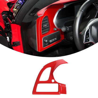 Sport Red ABS Center Console Air Vent Trim Set For Corvette C7 2014-2019 19