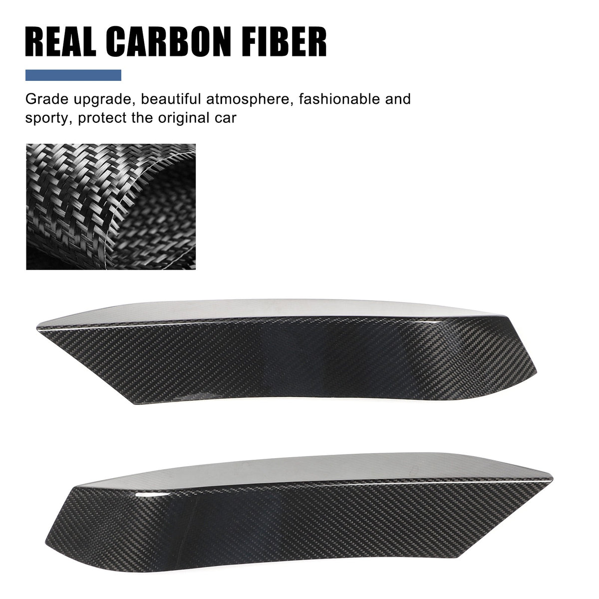 Real Carbon Fiber Front Bumper Upper Trim For BMW M3/M4 F80/F82 2015-2019 6
