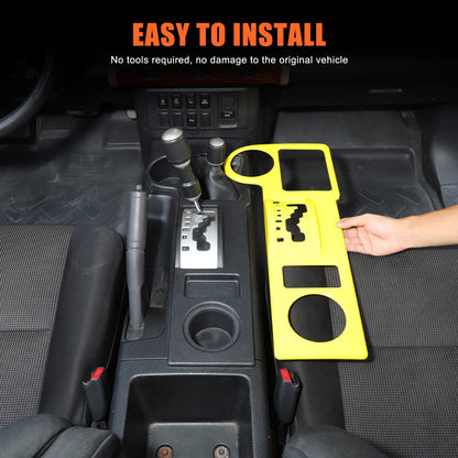 Yellow ABS Shift Panel Frame For Toyota FJ Cruiser 2007-2021 6