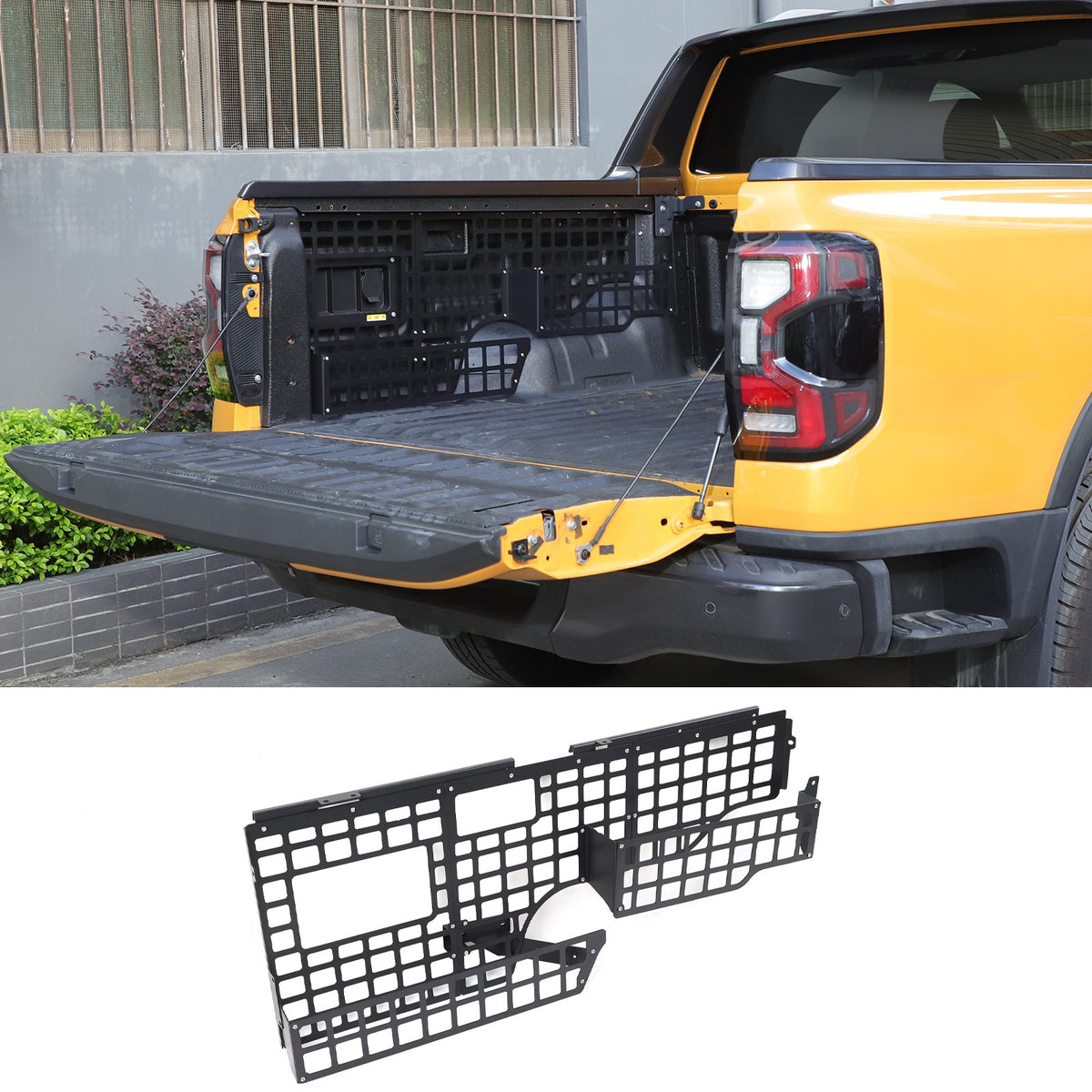 Steel Trunk Left Side Storage Bag Hanger Molle Panel For Ford Ranger T9 2023+ 18