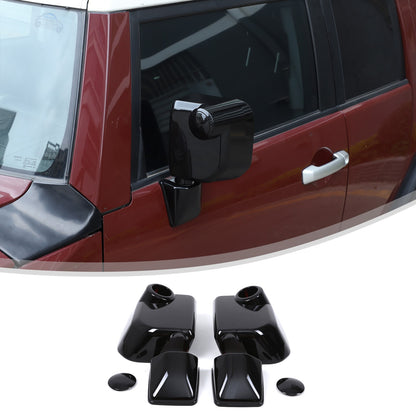 Glossy Piano Black ABS Side Mirror Cover Trim For Toyota FJ Cruiser 2007-2021 20