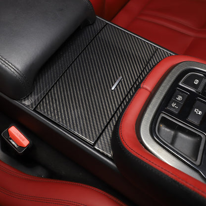Real Carbon Fiber Interior Center Console Panel Trim For Jaguar F-TYPE 2013-24 7