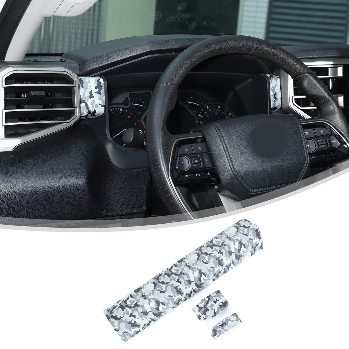 Camouflage ABS Center Dashboard Panel Trim For Toyota Tundra/Sequoia 2022+ US 23