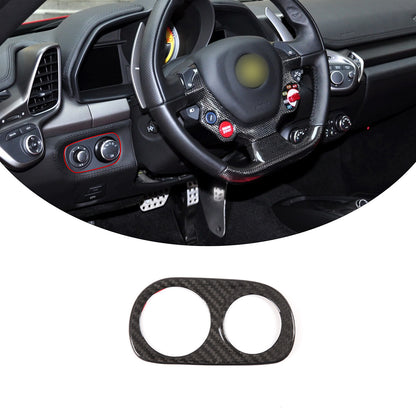Real Carbon Fiber VDA Button & Headlight Switch Trim For Ferrari 458 2011-2016 2