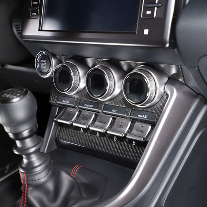 Carbon Fiber Console Air condition Panel Trim For Toyota86 Subaru BRZ 2022 US 6