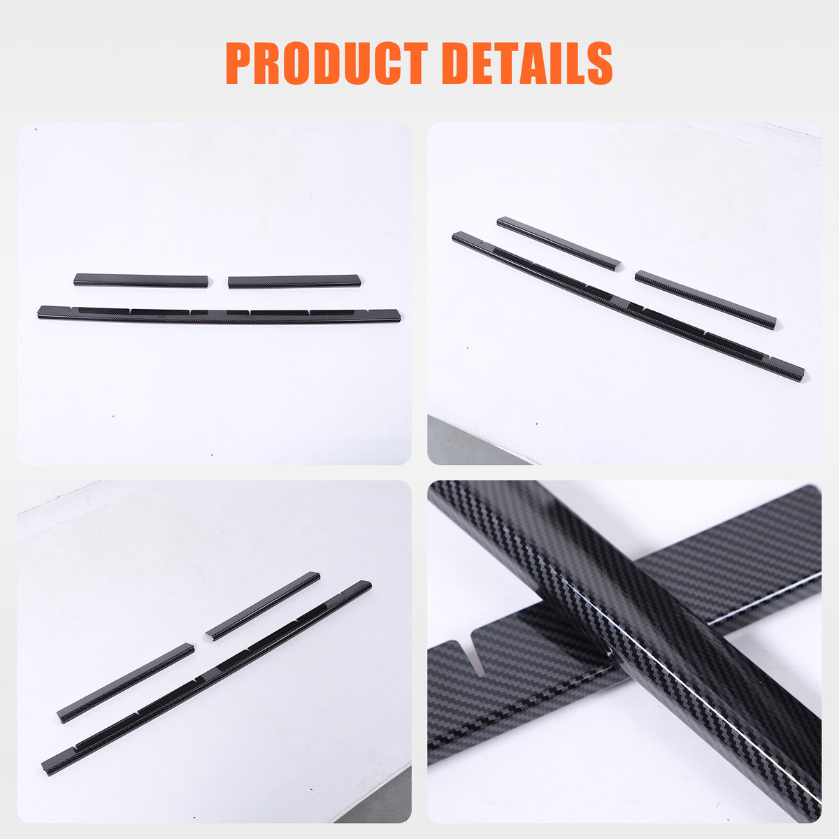 Carbon Fiber ABS Front Grille Grill Cover Molding Trim For Toyota Tacoma 2024 US 17