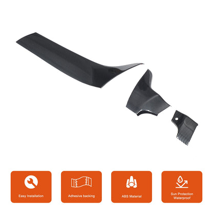 Carbon Fiber ABS Center Console Panel Trim For Benz ML W166/GL X166 2012‑2015 5