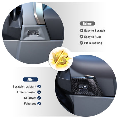 Real Carbon Fiber Dash Side Air Vent Trim Cover For BMW X3 G45 2025+ 21