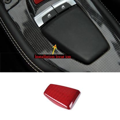 Red Real Carbon Fiber Center Interior Set Cover Trim Kit For Ferrari 458 2011-16 61