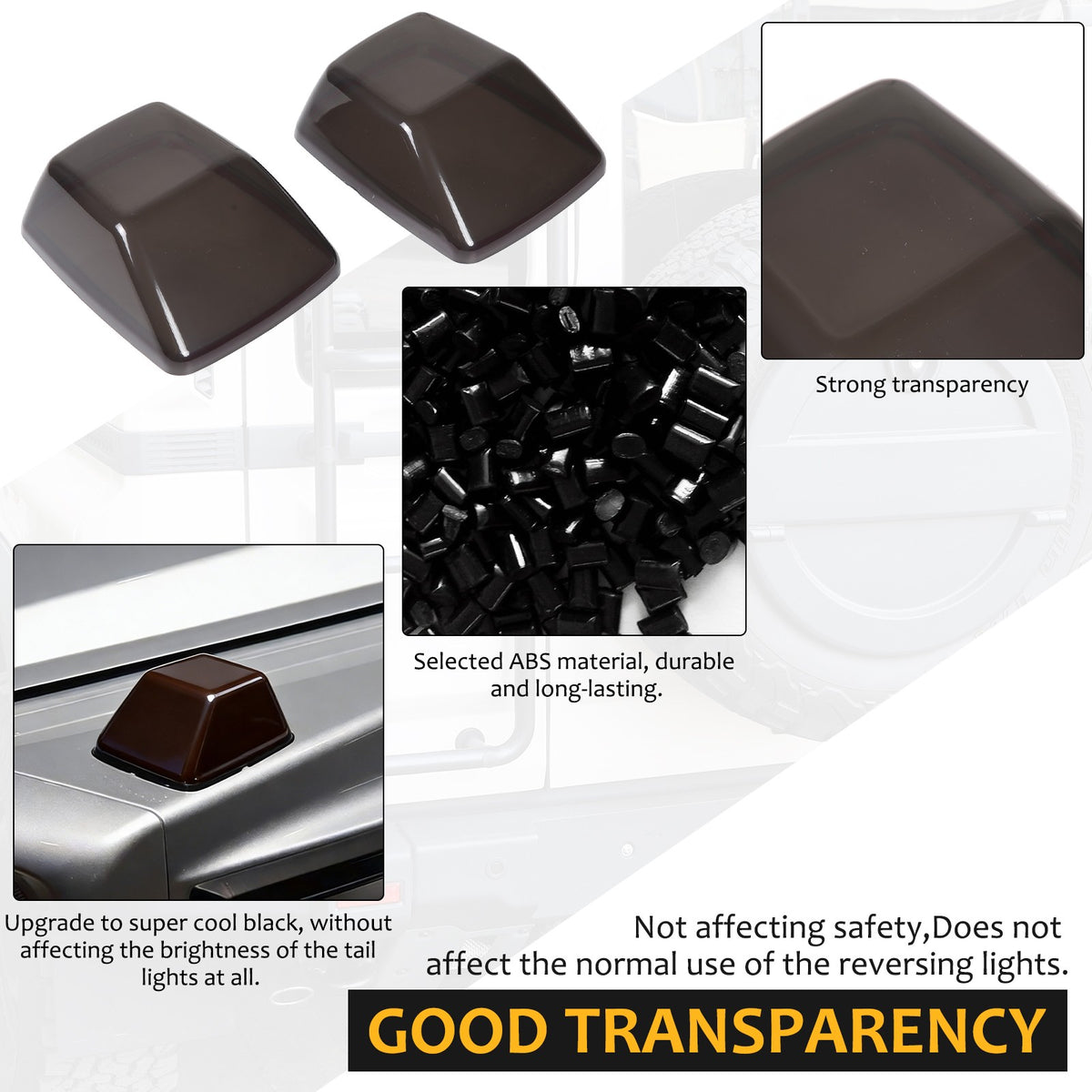 Smoked Front Hood Corner Turn Signal Light Cover For Benz G Class W463 04-18 US 11