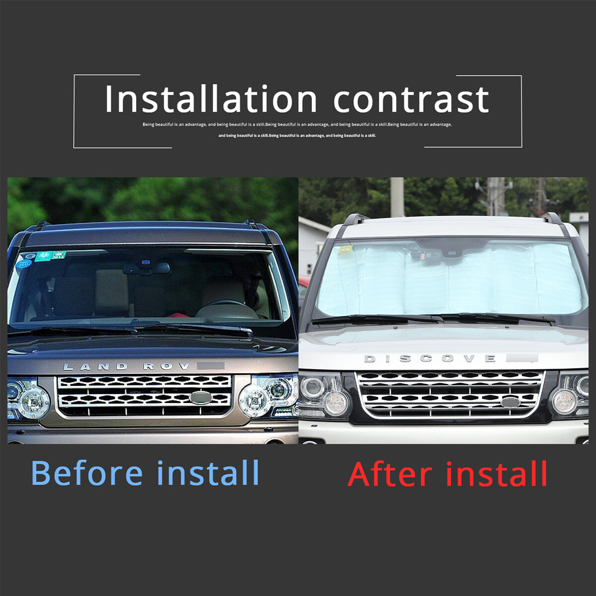 Full Window Sunshade Cover Shade Visor For Land Rover Discovery 4 LR4 L319 10-16 11