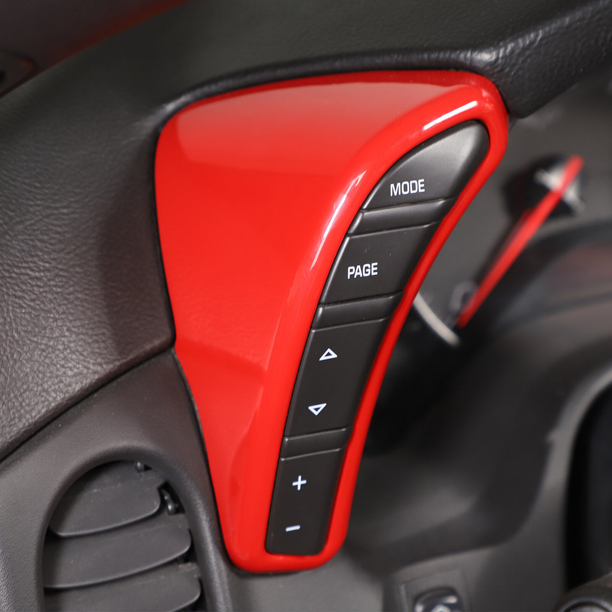 Red ABS Dashboard Interior Air Outlet Trim Set Kit For Corvette C6 2005-13 US 10