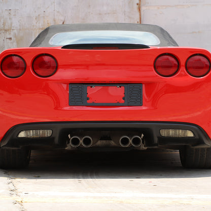Black Aluminum alloy Rear License Plate Frame Trim For Corvette C6 2005-13 US 12