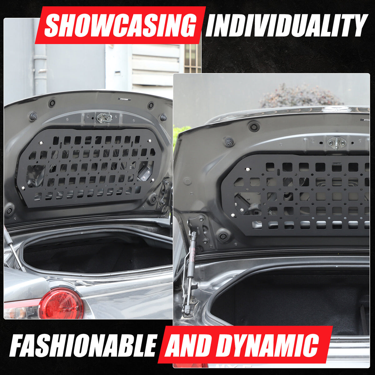 Tailgate Storage Panel Molle Panel Steel Cargo Shelf For Mazda MX-5 Miata 16-25 17