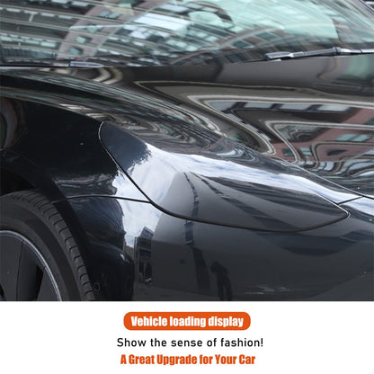 Transparent Gray Smoked Front Headlight Trim Cover For Tesla Model 3/Y 17-22 US 15
