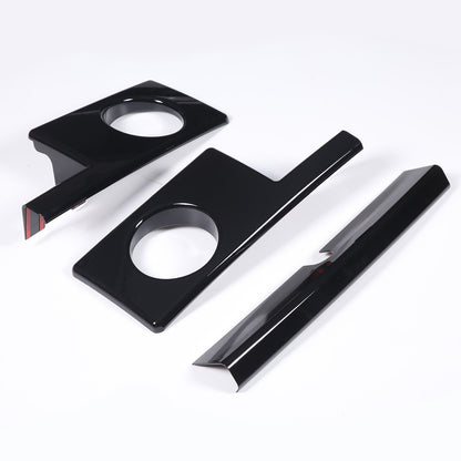 Glossy Black Front Bumper & Side Cover Trim Kit For Hummer H2 SUV SUT 2003-2009 6