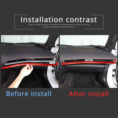 Red Real Carbon Fiber Dash Panel Door Handle Trim Kit Accessory For Corvette C8 20
